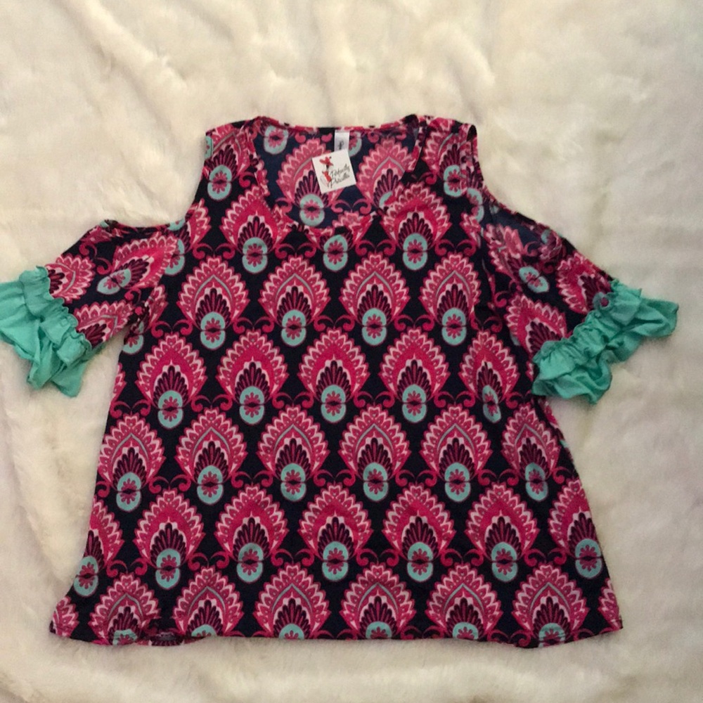 Perfectly Priscilla cold shoulder top